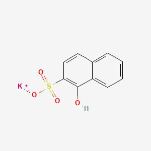 molecular formula C10H7KO4S B1585881 Potassium 1-hydroxynaphthalene-2-sulfonate CAS No. 832-49-5