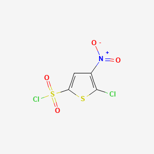 molecular formula C4HCl2NO4S2 B1585882 5-氯-4-硝基噻吩-2-磺酰氯 CAS No. 58457-24-2