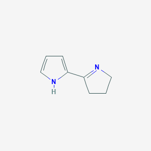 B158589 2-(3,4-Dihydro-2H-pyrrol-5-yl)-1H-pyrrole CAS No. 10087-65-7