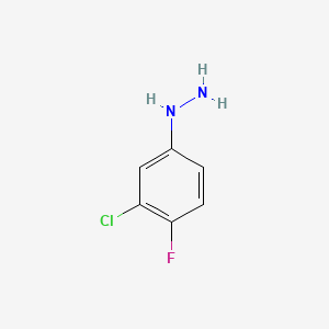molecular formula C6H6ClFN2 B1585904 3-氯-4-氟苯肼 CAS No. 84282-78-0