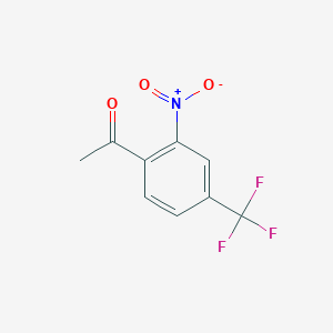 molecular formula C9H6F3NO3 B1585909 1-(2-硝基-4-(三氟甲基)苯基)乙酮 CAS No. 128403-22-5