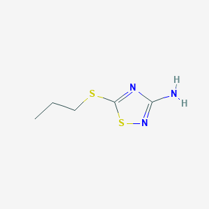 B1585914 3-Amino-5-propylthio-1,2,4-thiadiazole CAS No. 60093-13-2