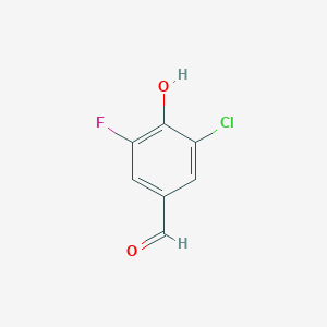 molecular formula C7H4ClFO2 B1585950 3-氯-5-氟-4-羟基苯甲醛 CAS No. 870704-13-5
