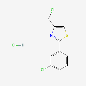 molecular formula C10H8Cl3NS B1585953 4-(氯甲基)-2-(3-氯苯基)噻唑盐酸盐 CAS No. 690632-83-8