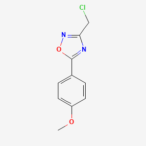 molecular formula C10H9ClN2O2 B1585963 3-(Chloromethyl)-5-(4-methoxyphenyl)-1,2,4-oxadiazole CAS No. 73217-31-9