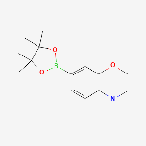molecular formula C15H22BNO3 B1585964 4-methyl-7-(4,4,5,5-tetramethyl-1,3,2-dioxaborolan-2-yl)-3,4-dihydro-2H-1,4-benzoxazine CAS No. 519054-54-7