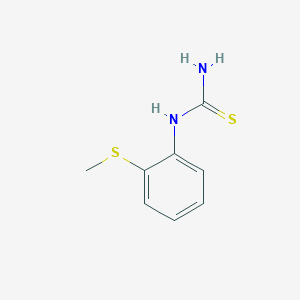 molecular formula C8H10N2S2 B1585974 1-[2-(甲硫基)苯基]-2-硫脲 CAS No. 59084-10-5