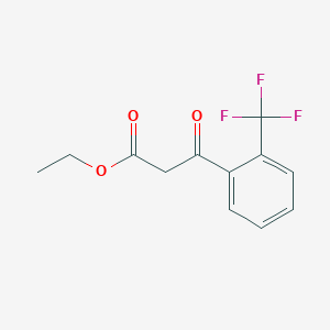 molecular formula C12H11F3O3 B1585977 3-氧代-3-[2-(三氟甲基)苯基]丙酸乙酯 CAS No. 89424-17-9