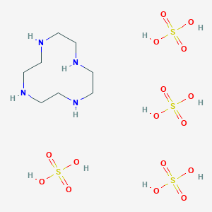 molecular formula C8H28N4O16S4 B1585978 Sulfuric acid; 1,4,7,10-tetrazacyclododecane CAS No. 134765-72-3