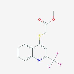 molecular formula C13H10F3NO2S B1585986 Methyl 2-((2-(trifluoromethyl)quinolin-4-yl)thio)acetate CAS No. 175203-42-6