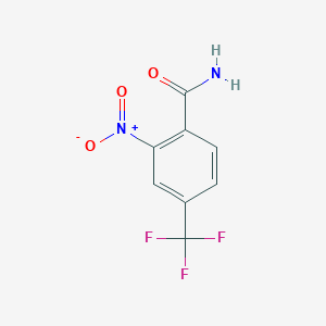 molecular formula C8H5F3N2O3 B1585987 2-硝基-4-(三氟甲基)苯甲酰胺 CAS No. 22227-55-0