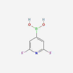 molecular formula C5H4BF2NO2 B1585997 2,6-二氟吡啶-4-硼酸 CAS No. 401816-16-8