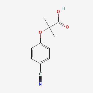 molecular formula C11H11NO3 B1586003 2-(4-氰基苯氧基)-2-甲基丙酸 CAS No. 79925-16-9