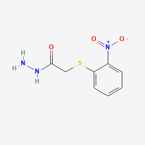 molecular formula C8H9N3O3S B1586005 2-[(2-硝基苯基)硫]乙酰肼 CAS No. 4871-40-3