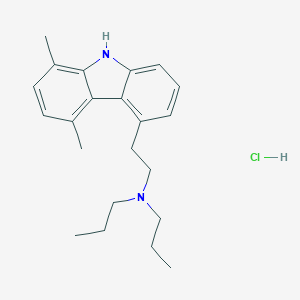B158601 9H-Carbazole-4-ethanamine, 5,8-dimethyl-N,N-dipropyl-, monohydrochloride CAS No. 139304-28-2