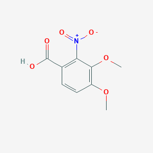 molecular formula C9H9NO6 B1586015 3,4-二甲氧基-2-硝基苯甲酸 CAS No. 79025-28-8