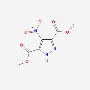 molecular formula C7H7N3O6 B1586027 4-硝基-1H-吡唑-3,5-二甲酯 CAS No. 59694-23-4