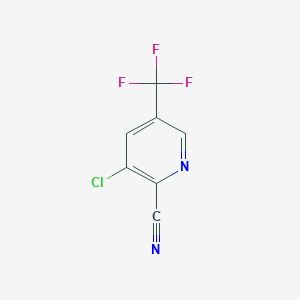 molecular formula C7H2ClF3N2 B1586029 3-氯-5-(三氟甲基)吡啶-2-碳腈 CAS No. 80194-70-3