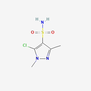 molecular formula C5H8ClN3O2S B1586031 5-氯-1,3-二甲基-1H-吡唑-4-磺酰胺 CAS No. 88398-46-3