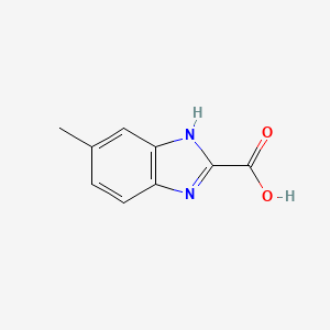 molecular formula C9H8N2O2 B1586032 6-甲基-1H-苯并咪唑-2-羧酸 CAS No. 99459-47-9