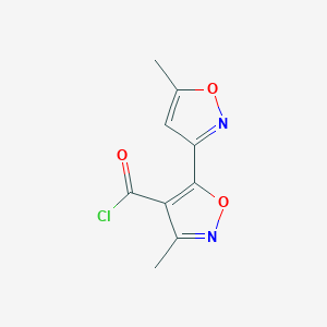 B1586048 3-Methyl-5-(5-methylisoxazol-3-yl)isoxazole-4-carbonyl chloride CAS No. 306936-71-0
