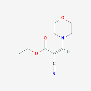 molecular formula C10H14N2O3 B1586057 2-Cyano-3-(4-morpholinyl)-2-propenoic acid ethyl ester CAS No. 6630-64-4