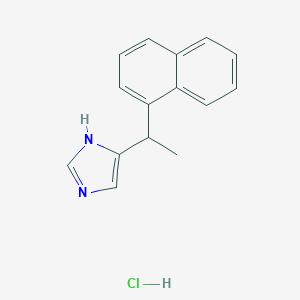 molecular formula C15H15ClN2 B158608 4-(1-(1-萘基)乙基)咪唑盐酸盐 CAS No. 137967-81-8