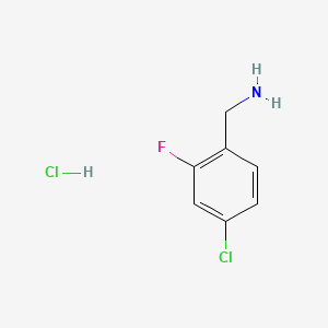 molecular formula C7H8Cl2FN B1586106 4-氯-2-氟苄胺盐酸盐 CAS No. 202982-63-6