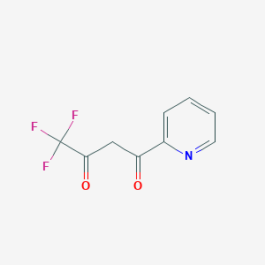 molecular formula C9H6F3NO2 B1586147 4,4,4-Trifluoro-1-(pyridin-2-yl)butane-1,3-dione CAS No. 4027-51-4
