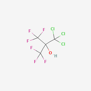 molecular formula C4HCl3F6O B1586148 1,1-Bis(trifluoromethyl)-2,2,2-trichloroethanol CAS No. 7594-49-2