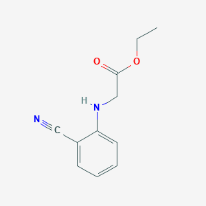 molecular formula C11H12N2O2 B1586160 2-(2-氰基苯胺基)乙酸乙酯 CAS No. 87223-76-5