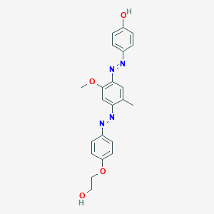 B158620 Phenol, 4-[[4-[[4-(2-hydroxyethoxy)phenyl]azo]-2-methoxy-5-methylphenyl]azo]- CAS No. 10196-13-1