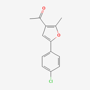 B1586237 3-Acetyl-5-(4-chlorophenyl)-2-methylfuran CAS No. 43020-12-8