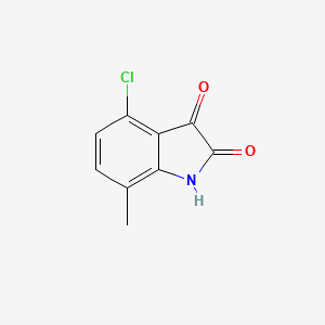 molecular formula C9H6ClNO2 B1586270 4-氯-7-甲基-1H-吲哚-2,3-二酮 CAS No. 61258-72-8