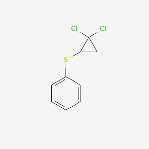 molecular formula C9H8Cl2S B1586285 2,2-二氯环丙基苯硫醚 CAS No. 63289-85-0