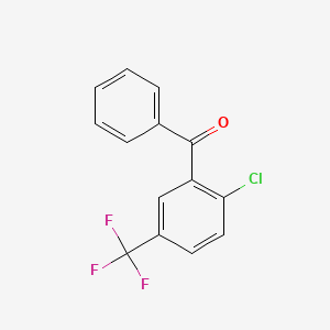 molecular formula C14H8ClF3O B1586302 2-氯-5-(三氟甲基)苯甲酮 CAS No. 789-96-8