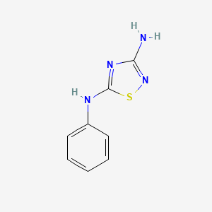 molecular formula C8H8N4S B1586310 3-氨基-5-苯氨基-1,2,4-噻二唑 CAS No. 60093-15-4