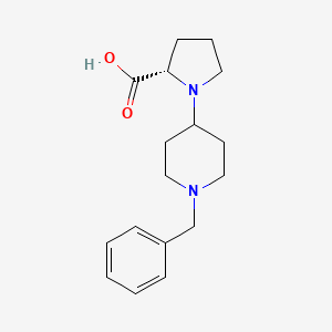 B1586311 (S)-1-(1-Benzylpiperidin-4-yl)-pyrrolidine-2-carboxylic acid CAS No. 669713-67-1