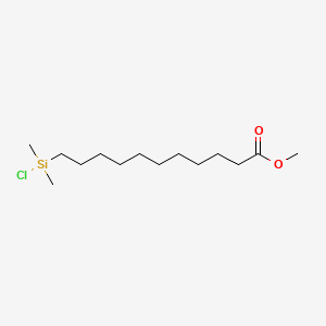 B1586314 Methyl 11-(chlorodimethylsilyl)undecanoate CAS No. 53749-38-5