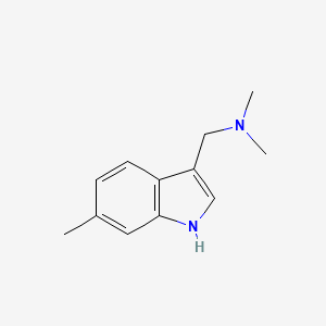 molecular formula C12H16N2 B1586369 N,N-dimethyl-1-(6-methyl-1H-indol-3-yl)methanamine CAS No. 35998-04-0
