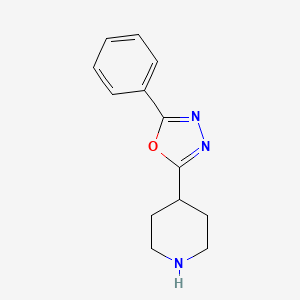 molecular formula C13H15N3O B1586385 4-(5-苯基-1,3,4-噁二唑-2-基)哌啶 CAS No. 280110-78-3