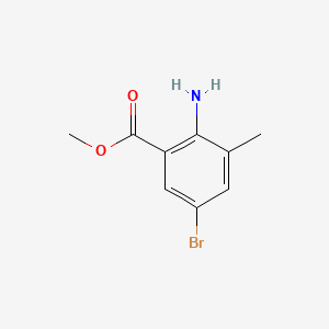 molecular formula C9H10BrNO2 B1586395 甲基2-氨基-5-溴-3-甲基苯甲酸酯 CAS No. 206548-14-3