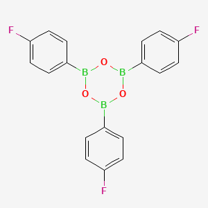 molecular formula C18H12B3F3O3 B1586400 2,4,6-三(4-氟苯基)硼氧杂环 CAS No. 448-59-9