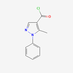 molecular formula C11H9ClN2O B1586421 5-甲基-1-苯基-1H-吡唑-4-甲酰氯 CAS No. 205113-77-5