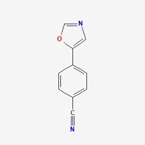 molecular formula C10H6N2O B1586425 4-(1,3-Oxazol-5-yl)benzonitrile CAS No. 87150-13-8