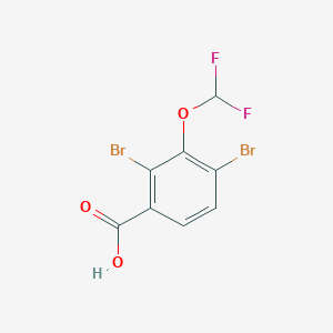 molecular formula C8H4Br2F2O3 B1586431 2,4-二溴-3-(二氟甲氧基)苯甲酸 CAS No. 223595-28-6