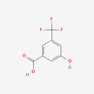 molecular formula C8H5F3O3 B1586434 3-羟基-5-(三氟甲基)苯甲酸 CAS No. 328-69-8
