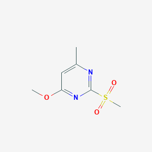 molecular formula C7H10N2O3S B1586444 4-甲氧基-6-甲基-2-(甲磺基)嘧啶 CAS No. 57268-32-3