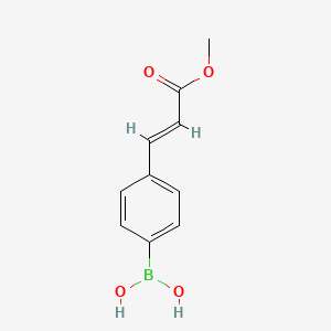 molecular formula C10H11BO4 B1586446 [4-(E-3-甲氧基-3-氧代-1-丙烯-1-基)苯基]硼酸 CAS No. 380430-58-0