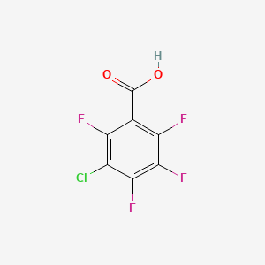 molecular formula C7HClF4O2 B1586450 3-氯-2,4,5,6-四氟苯甲酸 CAS No. 5360-81-6